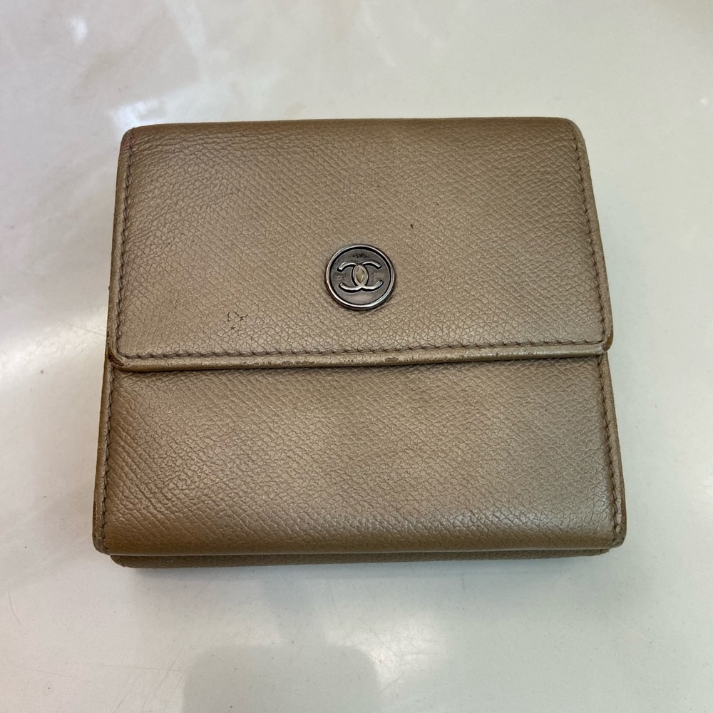 Chanel Coco Button Wallet.